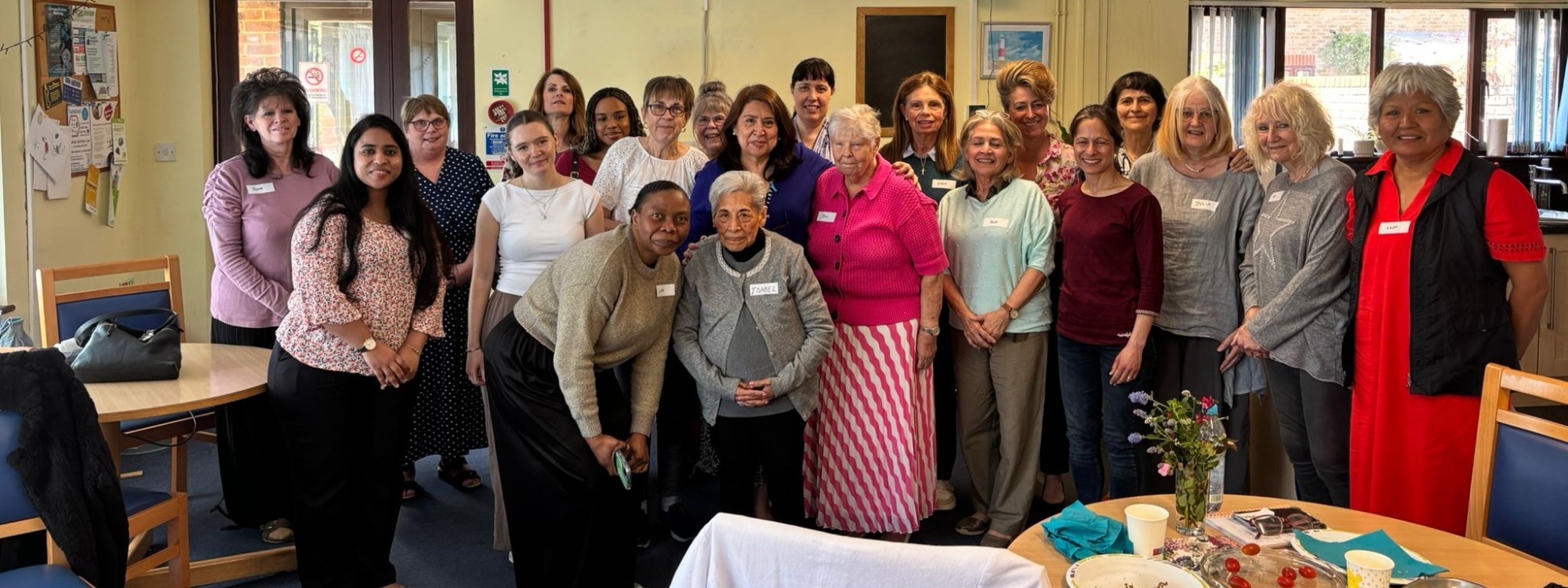 Our ladies gathered 
*For an amazing day with Val Byrd